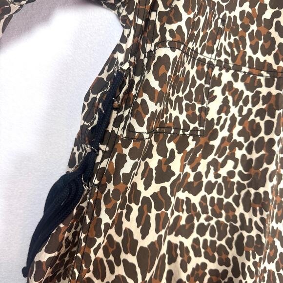 TORY BURCH Reva Womens Dress Leopard Cotton Poplin Shirtdress Tunic Vacation 2 - Picture 5 of 5
